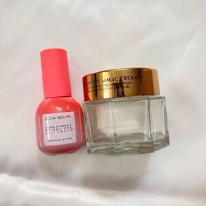 Glow recipe eye & Charlotte Tilbury magic cream